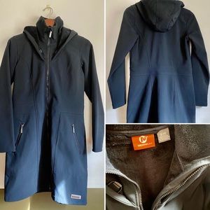 Merrell soft shell trench coat size small